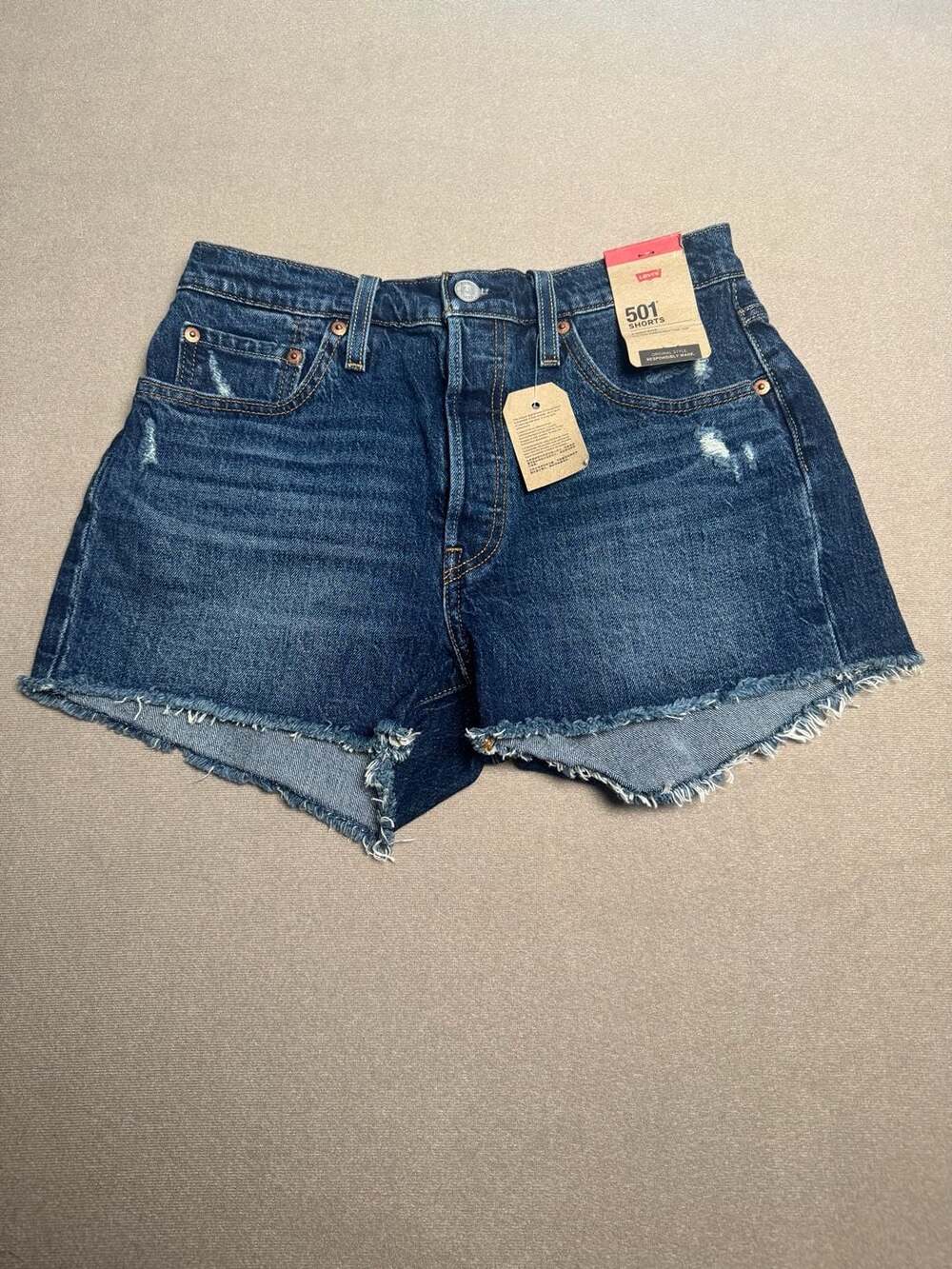 Levi's 501 Original High Rise Women's Distressed Denim Cut-Off Shorts